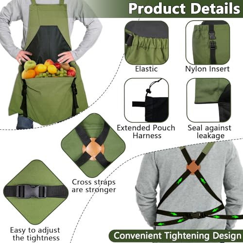 Gardening-Apron-Harvest-Apron-Gardening-Gifts-for-Men-Gardening-Apron-with-Pockets-for-Women-Green