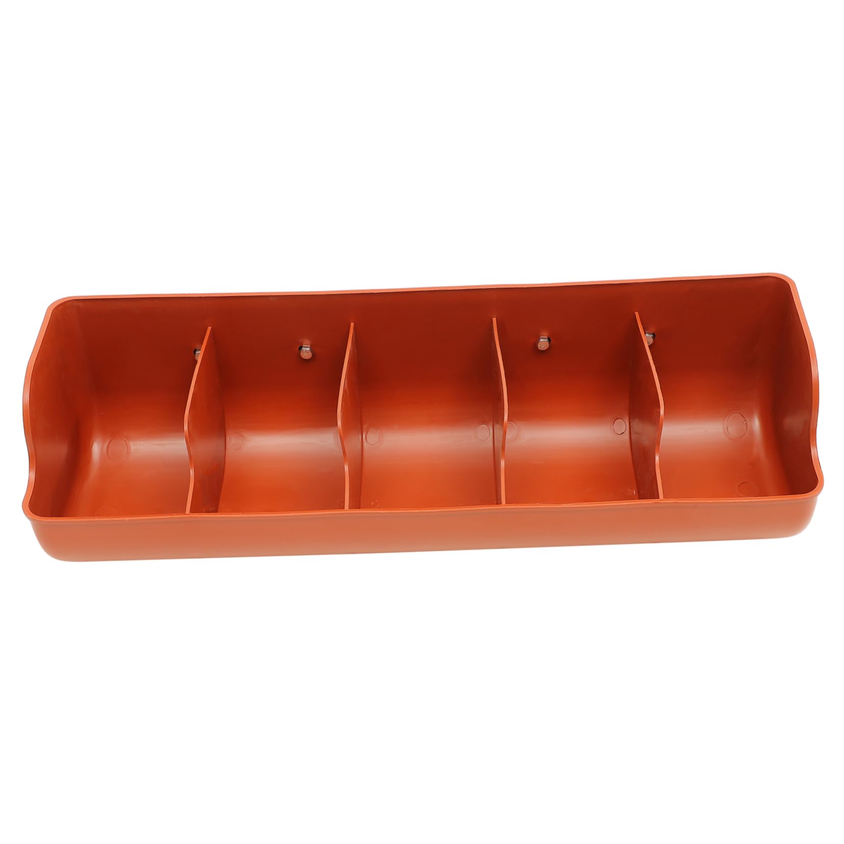 BESPORTBLE Trogolo Porcellino Salvadanaio Cavia Alimentatore Di Cibo Per Bestiame Mangiatoia Per Maiali Alimentatore Di Recinzione Con Clip Cacciatore Di Polli Galline Orange Plastica