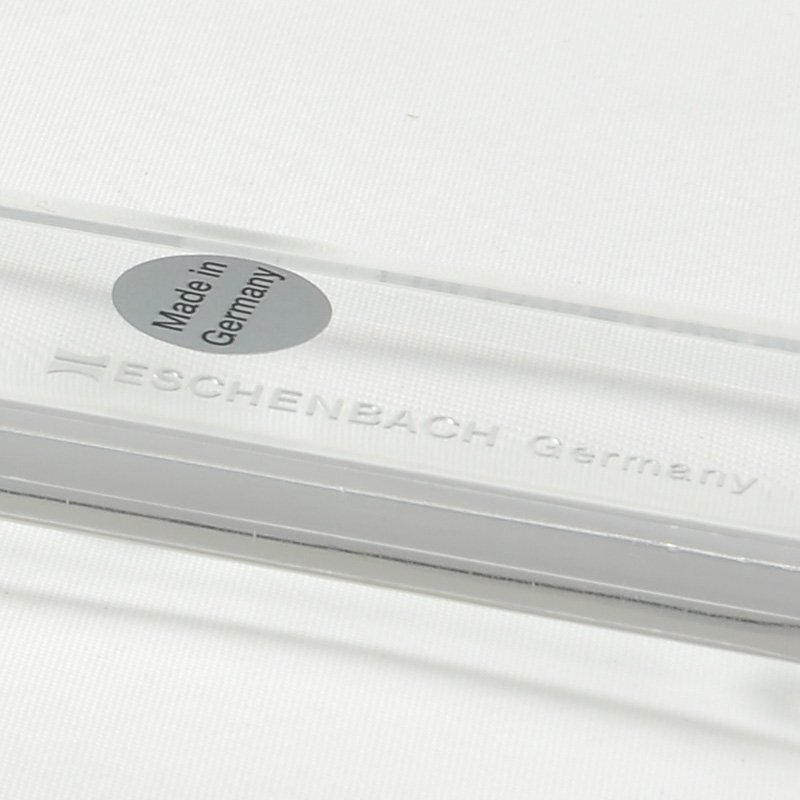 Eschenbach 2612407 - Reading magnifier with additional lens in handle, Excellent orientation on reading material due to transparent frame, Dimensions Lens: Ø 45 mm, Magnification: 3,25x, Dioptre: 9