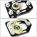 DNA MOTORING CBK-PLT-FM79-BK Front Camber/Caster Plates Black [for 79-89 Ford Mustang]