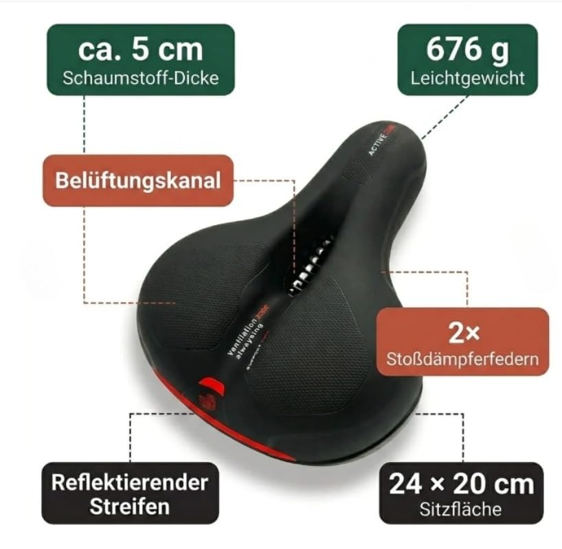 Beyerswerk Sella Fahrradsattel Sport & Freizeit