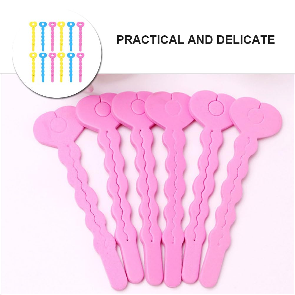 FOMIYES Sponge Curling Hair Set - 24pcs Spiral Rollers and Sleeping Pillows for Bouncy Curls and Waves