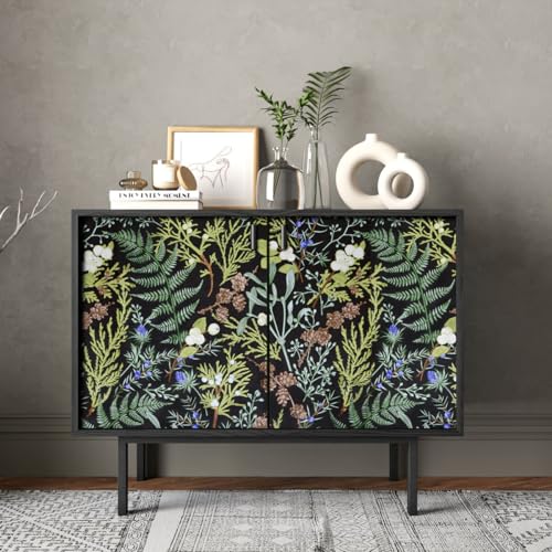Papier peint à décoller et à coller imperméable Okydoky fleurs vertes