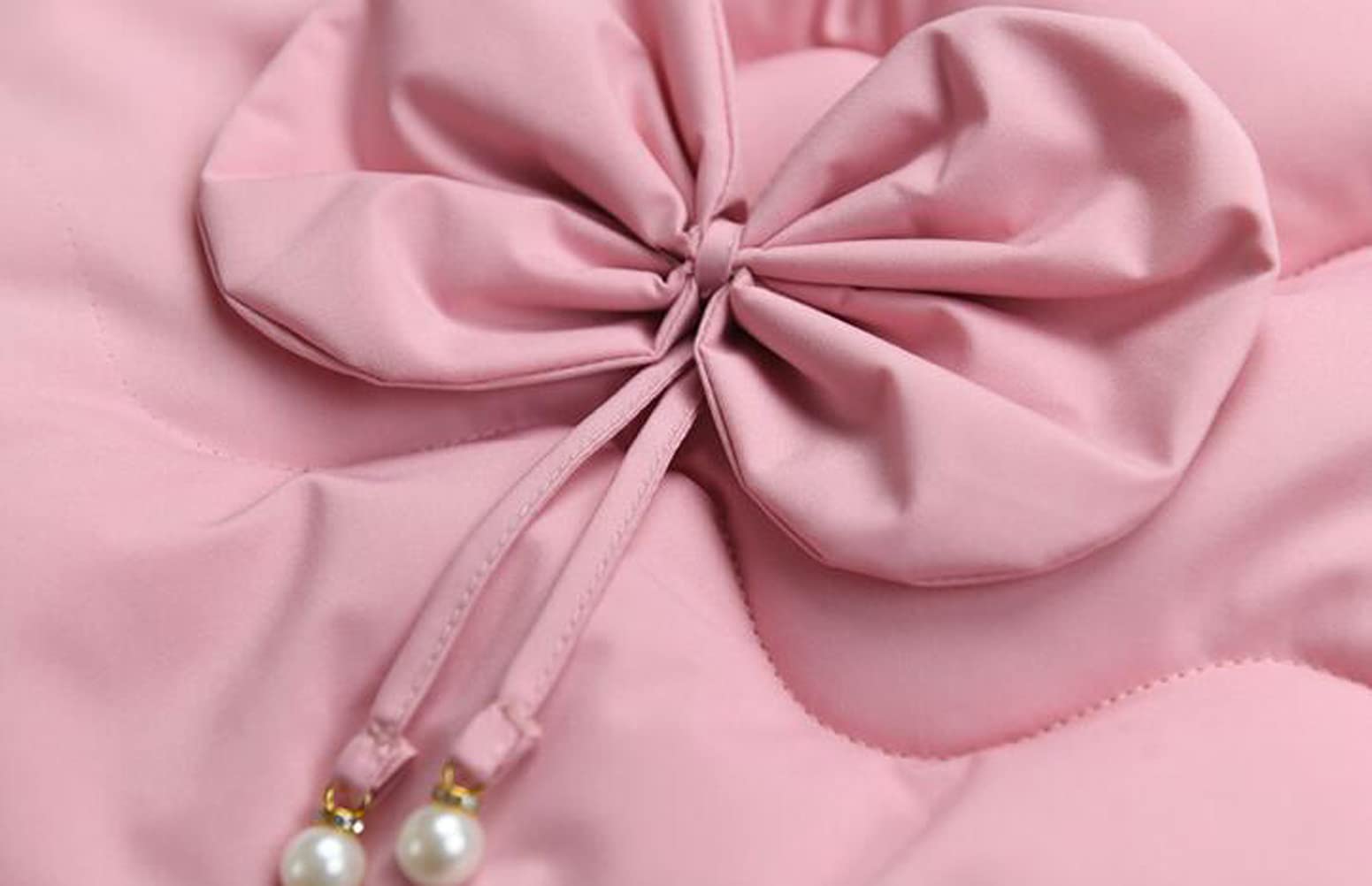 Piumino da bambina, imbottito, con cappuccio in pelliccia, giacca invernale da ragazza, spessa e calda, antivento