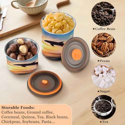 Contenedor de café hermético ATTX 900ml acero inoxidable miniatura 5