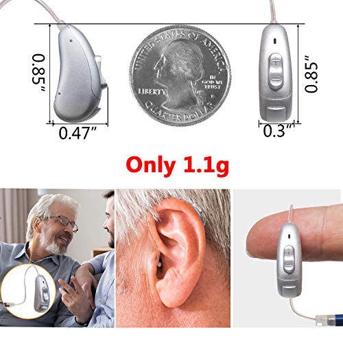 Blj Hearing Aid For Adults And Seniors, Invisible Digital Hearing Aid To Assist Hearing, Lightweight With Noise Reduction And Feedback Cancelling (Blue-Left Ear) #TOP5