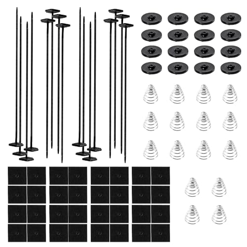 BARTOO 4 Set Car Fan Mounting Kit Radiator Fan Zip Ties Clips Mounting Kit for Most Cars