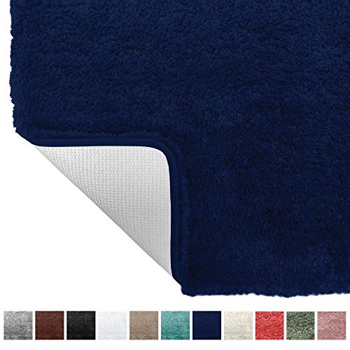 Gorilla Grip Original Premium Luxury Bath Rug, 24x17 Inch, Incredibly Soft, Thick, Absorbent