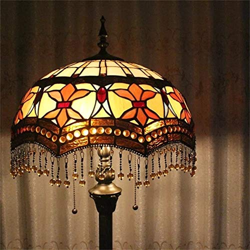 Gweat Tiffany Fleur de 16 pouces gland style pastoral européen élégant luxe créatif fait main en verre teinté lampadaire