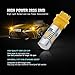 Antline Extremely Bright 3157 3156 3057 4057 4157 3157LL 4157K 3057K 3457 21-SMD 1260 Lumens LED Bulb Replacement Amber Yellow for Car Turn Signal Blinker Side Marker Lights Bulbs (Pack of 4)