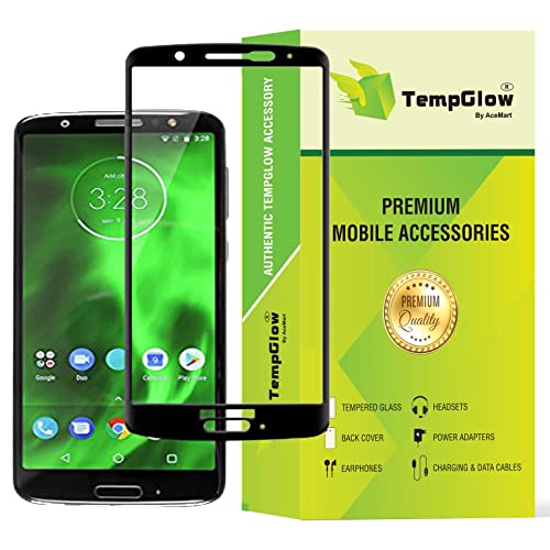 Image of Screen Protector for Motorola Moto G6 (Black) Tempered Glass Edge-to-Edge 6D Screen Protector With Installation Kit