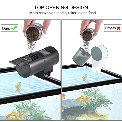 Tropinova Aquarium Automatic Fish Feeder Moisture-Proof Auto Fish Food Dispenser for Aquarium or Small Fish Turtle Tank - Image 6
