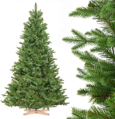 FairyTrees Weihnachtsbaum künstlich 180cm NORDMANNTANNE Edel mit...