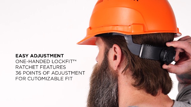 Ergodyne Skullerz 8968 Full Brim Vented Hard Hat, Lightweight