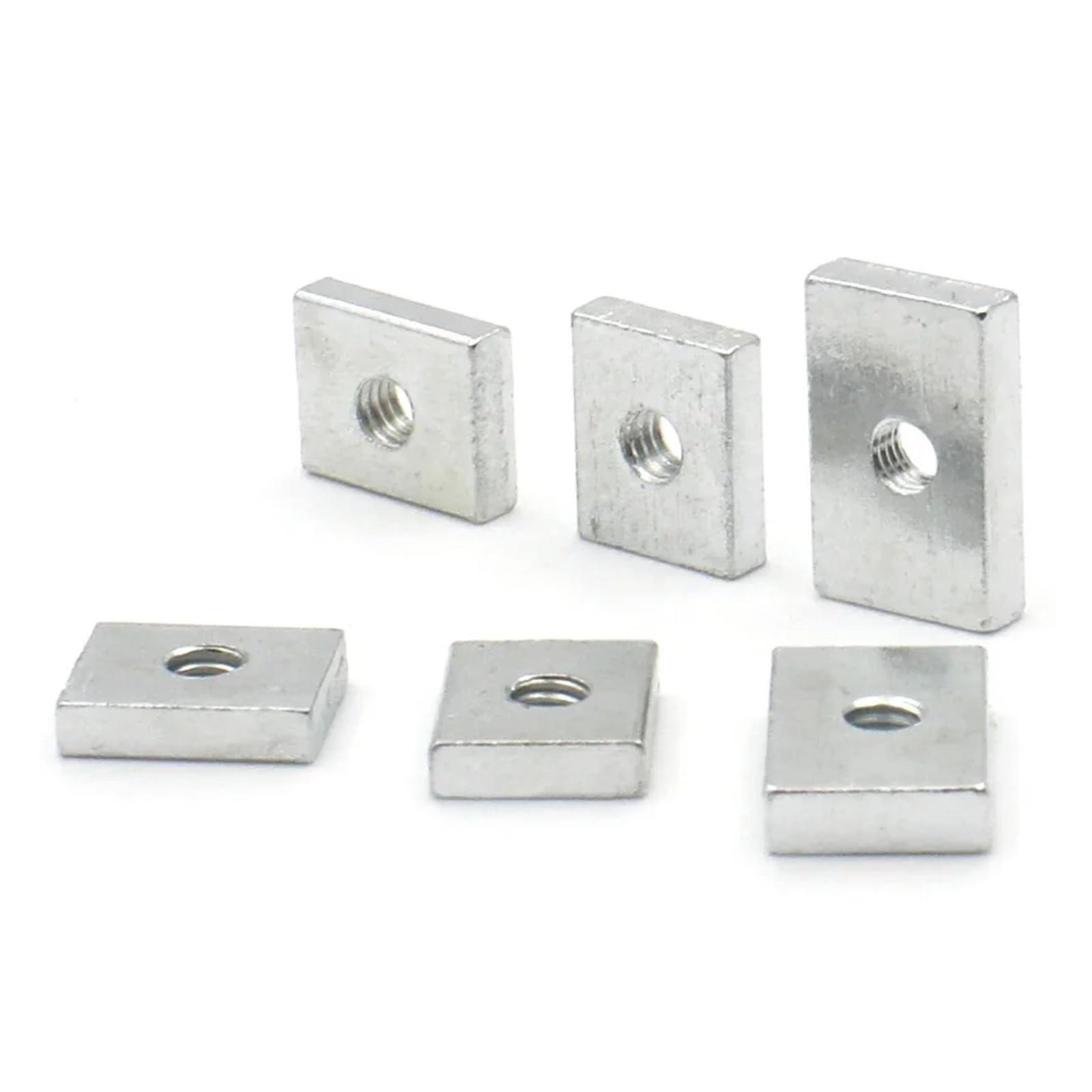 Rechteckmutter 10–50 Stück Vierkantmuttern M3, M4, M5, M6, M8, Rechteckmuttern, dünne Gleitblockmuttern, Zubehör for Aluminiumprofile(10pcs,M8x25x15x5)