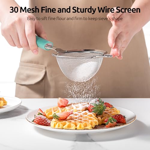 U-Taste Fine Mesh Strainer with Silicone Handle
