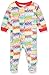 Amazon Essentials Disney Star Wars Baby Cotton Footed Sleep Play Infant-and-Toddler-Sleepers, Marvel Holiday Bricks, 6 Months