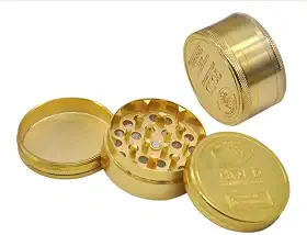 Dichavador Triturador Gold De Metal 3 Partes