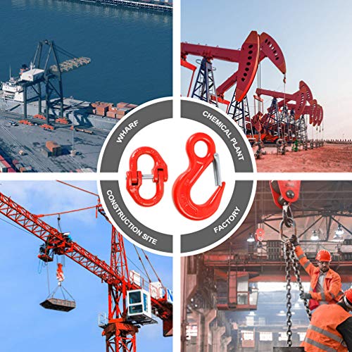 TEHAUX 1 conjunto de gancho de segurança e acoplador rápido, acessórios de corrente de segurança