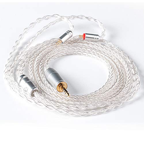 Amazon | KBEAR 8コア 銀メッキ 銅 2ピン 4極バランス交換用イヤホン