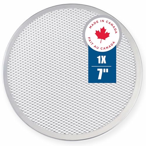 Norjac Aluminium Pizza Mesh, Naadloos, 18 inch, 2 PACK. Pure Aluminium Pizza Screen. Roestvrij, snel bakken, knapperige korst