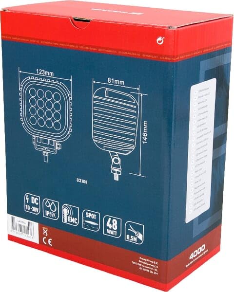 Kramp Reflektor roboczy LED 48 W 4000 lm światło punktowe LA10056