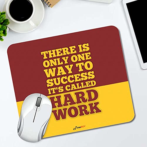 Image of Rectangle Mouse Pad, Anti Slip Rubber There is Only One Way to Success It's Called Hard Work Mousepads Desktops Gaming Mouse Mat Customized Designed for Home and Office, 8.6 X 7.08 Inches