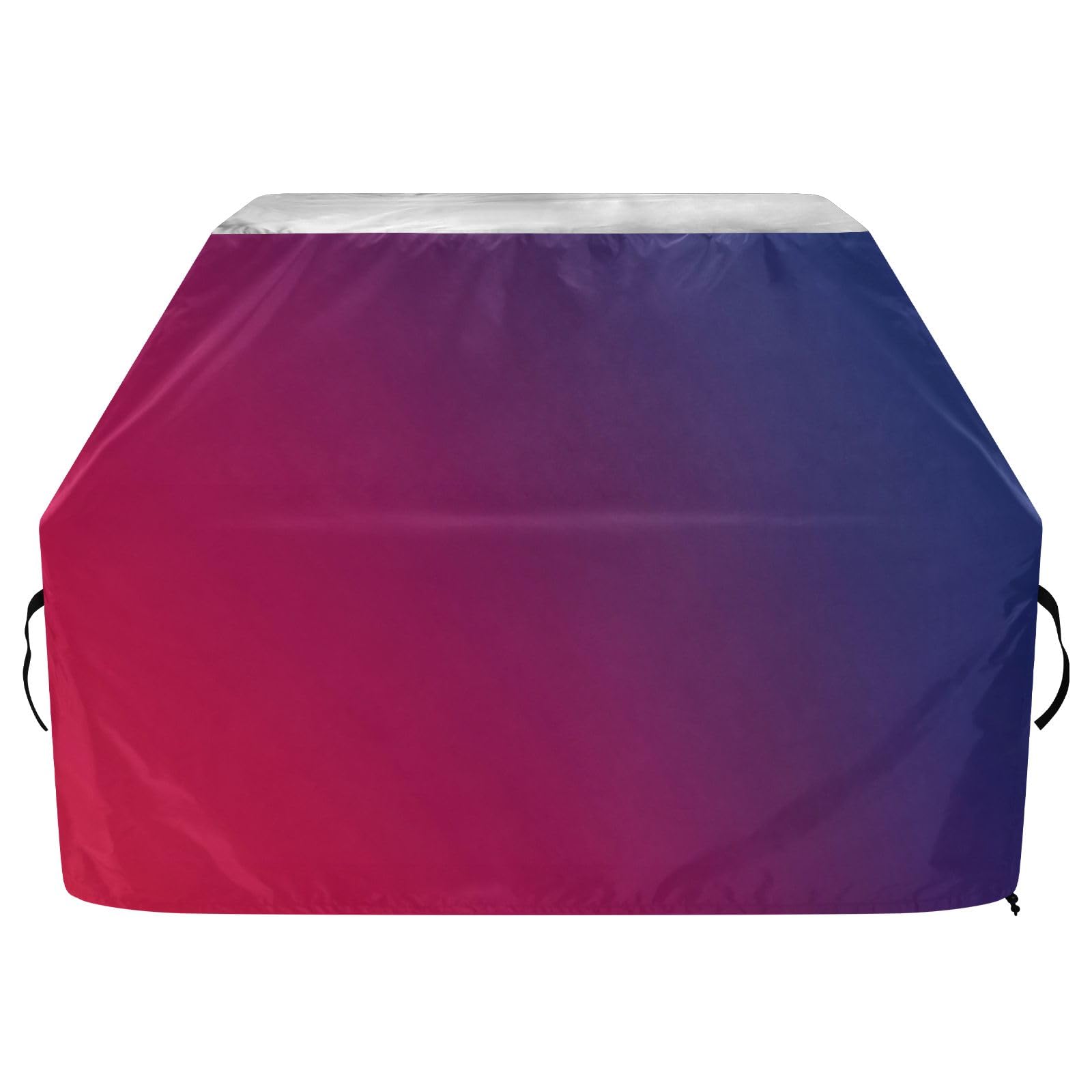 Copertura per barbecue con gradiente rosso e blu, impermeabile, resistente, per esterni