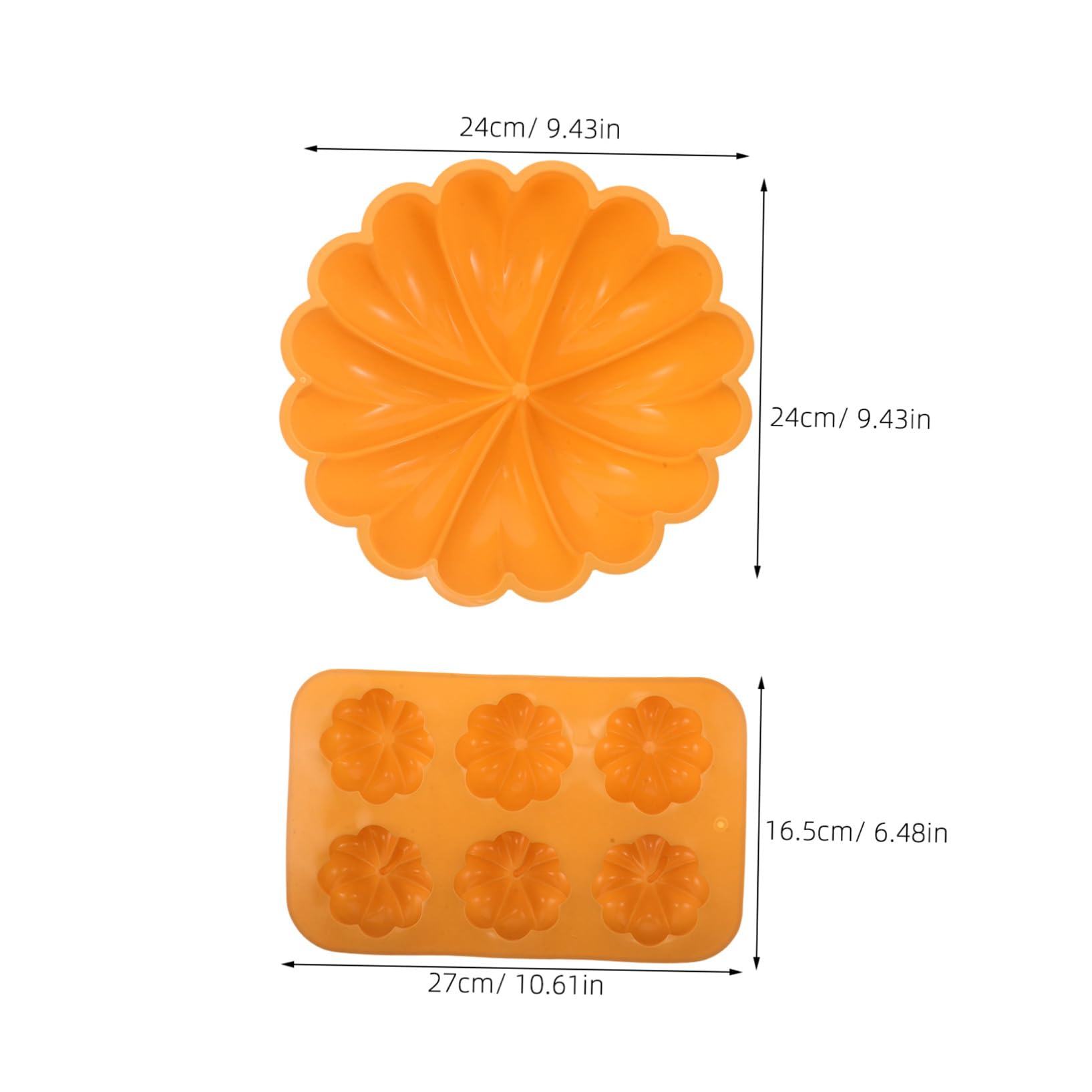 IMIKEYA 2piezas Moldes de Silicona para Pasteles de Calabaza Molde de Silicona para Hornear para Halloween y Festivales Cosecha para Postres de Mousse de Gelatina y Repostería Doméstica