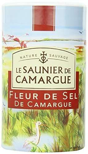 Le Saunier De Camargue Fleur De Sel Sea Salt, 35.27-Ounce (1 Kg) Canister (2 PACK) by Le Saunier De Camargue