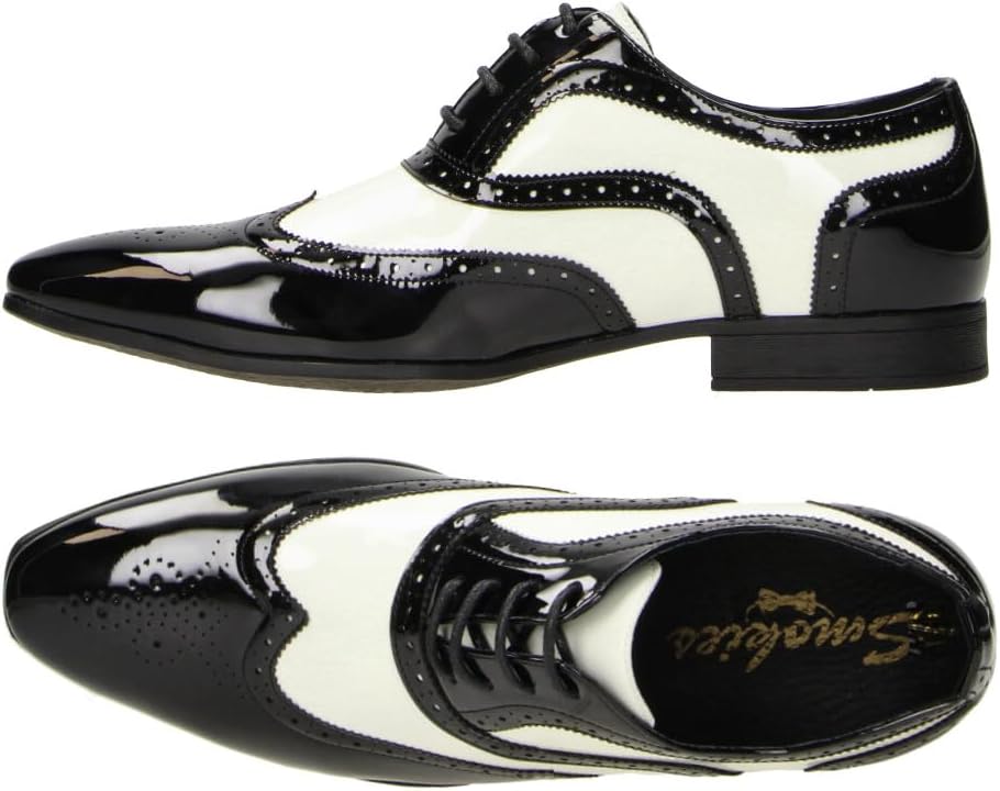 Smokies George Men's Wedding Shoes Synthetic Classic Tuxedo Shoes Patent (EU)
