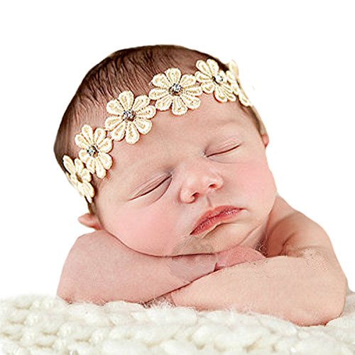 Miugle Baby Girl Rhinestone Headbands with Bows