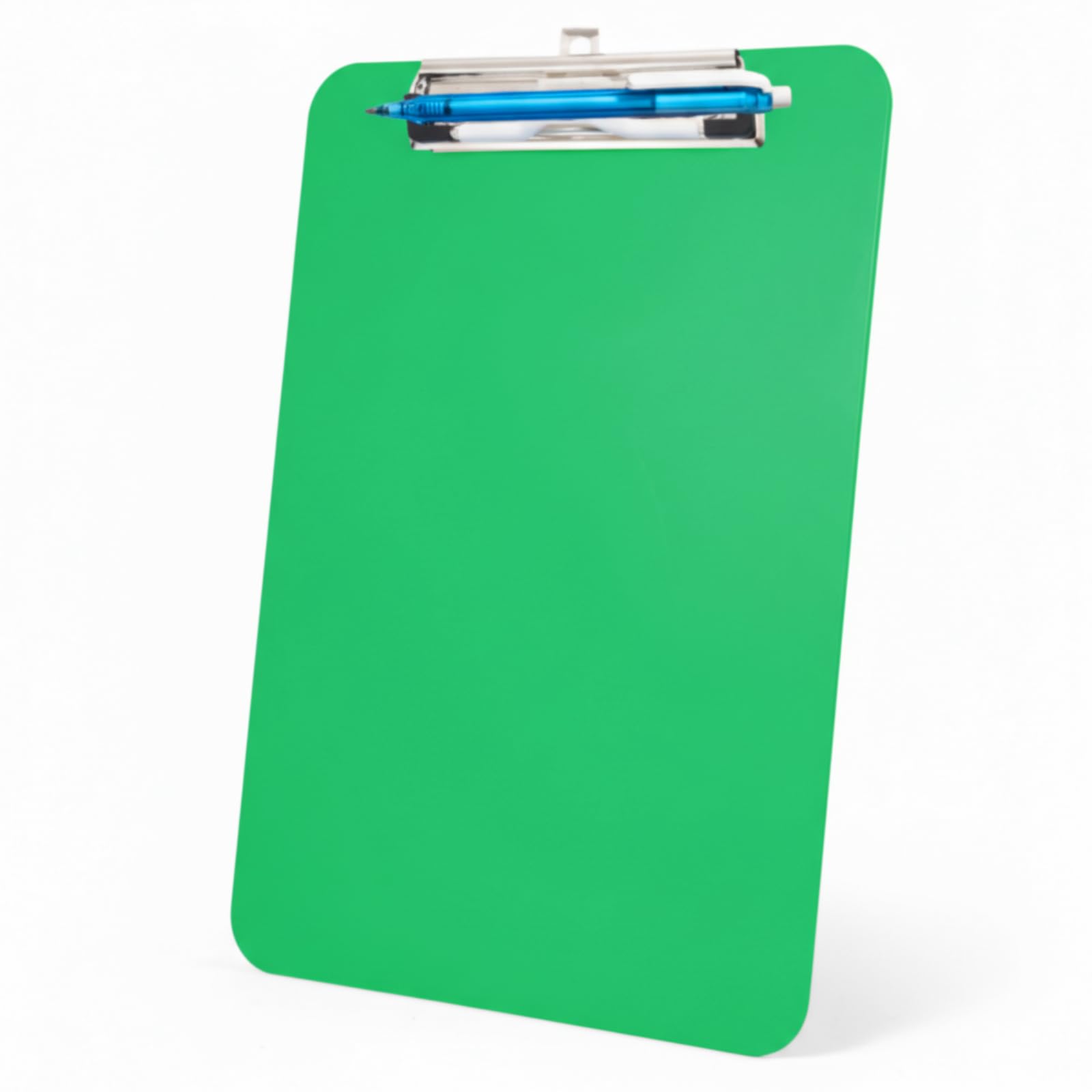 TFDLCG zm Green Clipboard with Pen Holder,Plastic Clipboard Standard Letter A4 Size,Heavy Duty Clip Boards 8.5x11,Cute Hanging Clipboards for Women