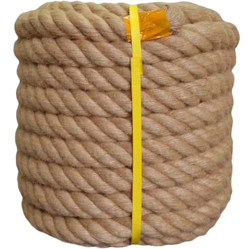 Twisted Manila Rope Natural Jute 1.5in x 50ft