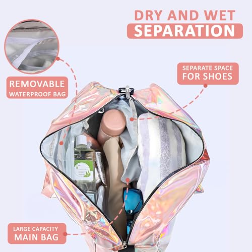 Image of Kuber Industries Pack of 2 Stylish Cosmetic /Makeup Organizer Bag with Zip & Sling Strap | Makeup & Toiletry Travel Kit for Women | Vanity Case with Side Compartment | YJ-33-GD | Gradient Pink