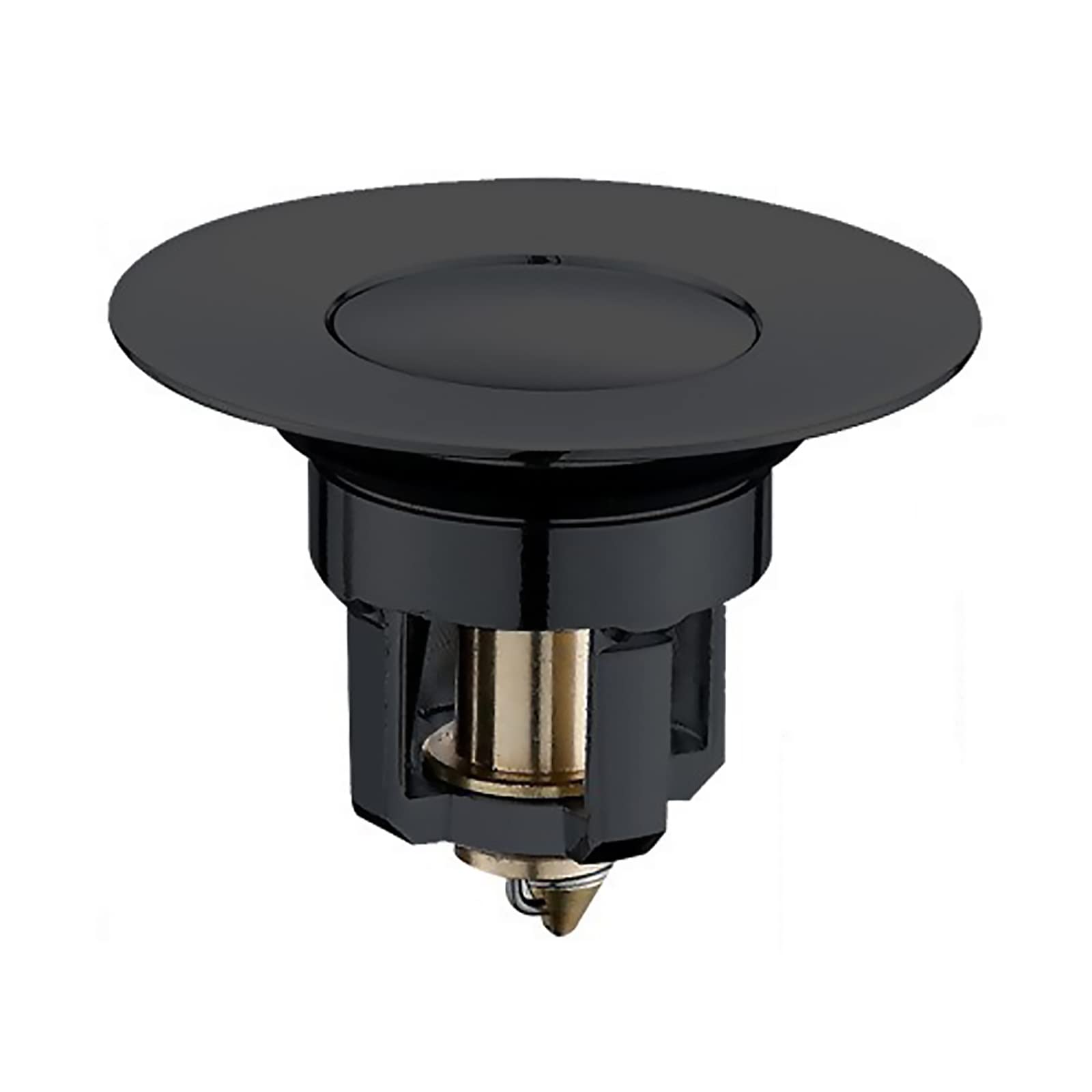 Tapones de Fregadero Tapón de Baño, Tapón de Drenaje Universal emergente for atrapar pelos, Multicolor, for Orificios de Drenaje de 1,46 a 1,61 Pulgadas(Black)