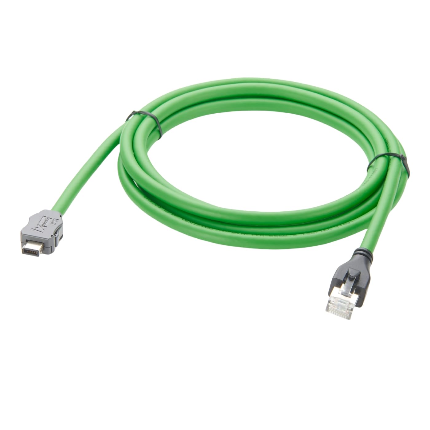 IX Cavo di prolunga Ethernet Cat6A IX40G-B-10S-CV(7.0), chiave B su connettore RJ45, 10 Gbps, schermato SFTP per sistemi di automazione GigE Vision, Machine Vision PLC 2 m