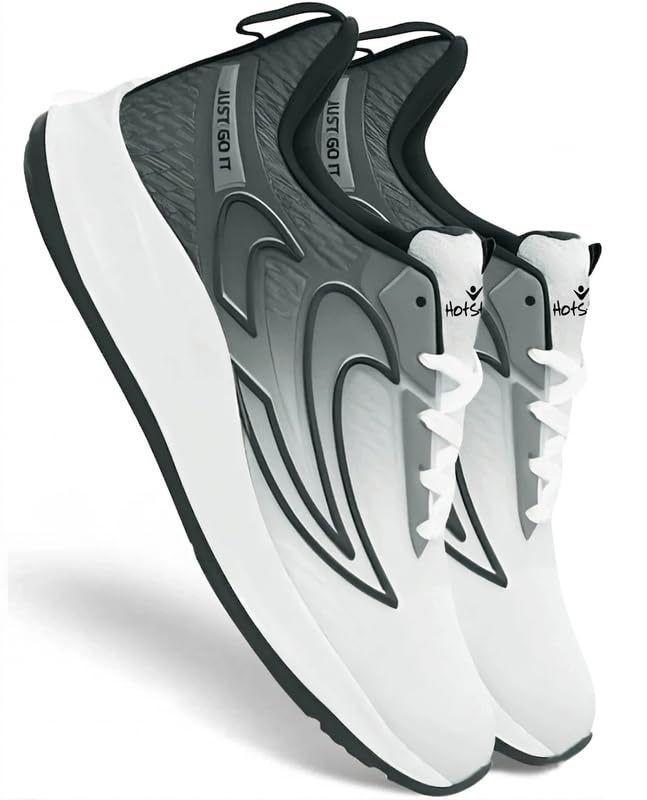 Image of HotStyle Smoke Grey Running Shoes for Men