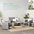 Best Choice Products 4-Piece Outdoor Wicker Patio Conversation Furniture Set for Backyard w/Coffee Table, Seat Cushions - Gray/Cream