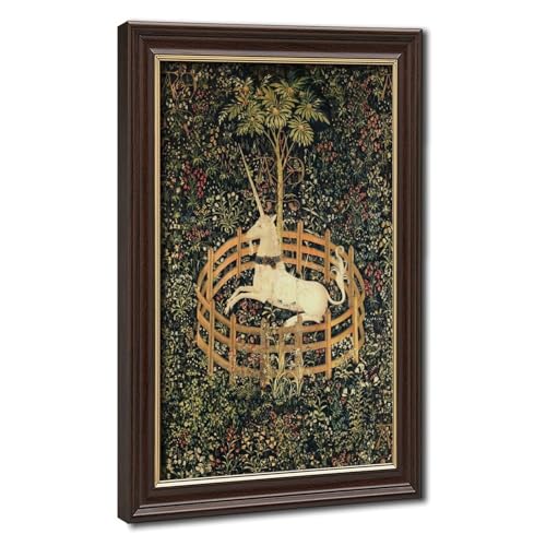 Toile licorne en captivité cadre suspendu pour habiller un grand mur vide salon