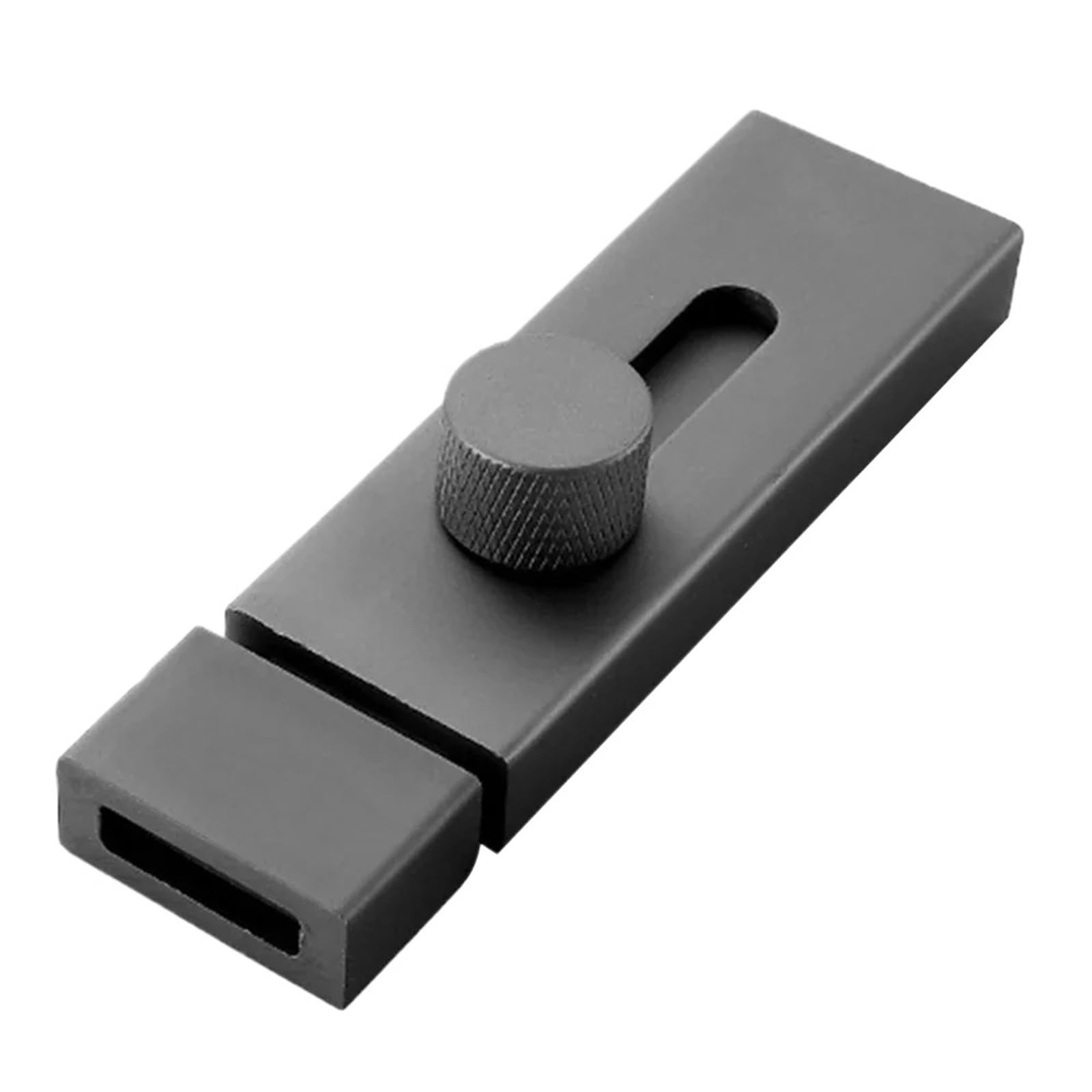 Gate Bolt Door Lock Latch Punch-Free Bolt Sliding Bolts Anti-Theft Security Aluminum Alloy Toilet Gate Hardware(Gray 100mm)