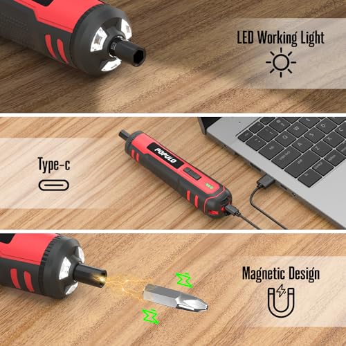 Populo CSL-4000 4V Electric Screwdriver Kit,6 Torque Settings thumb #4