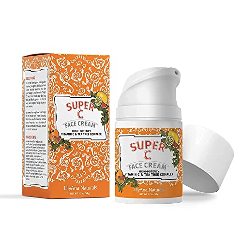 Lilyana Naturals Super C Face Cream - Wrinkle Cream For Face - Vitamin C Face Cream For Women And Men - High-Potency Vitamin C And Tea Tree Complex - 1.7Oz #TOP5