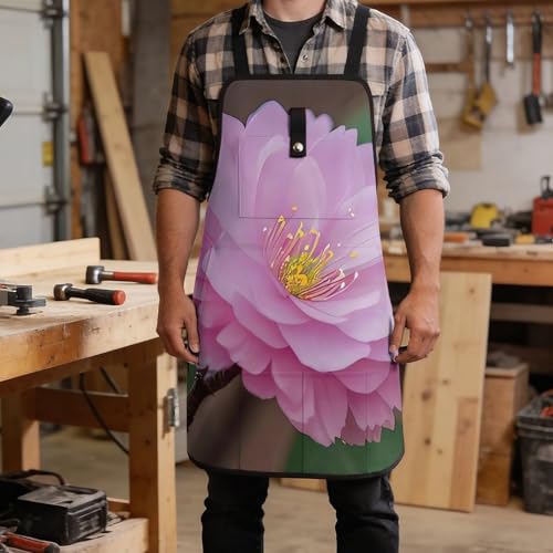 Delantal de trabajo Almond Blossom unisex con múltiples bolsillos miniatura 5