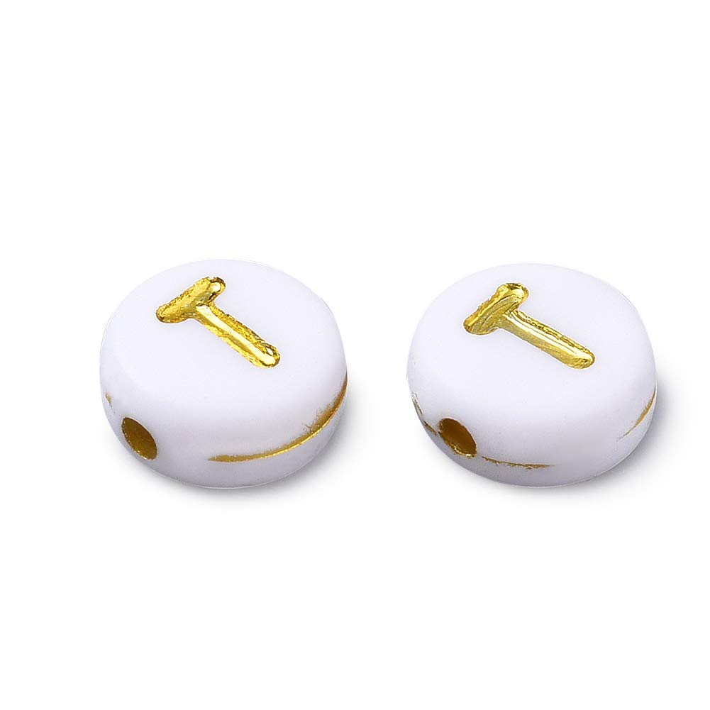 Beadthoven Lot De 350 Perles Rondes Et Plates En Acrylique Avec Un Cœur