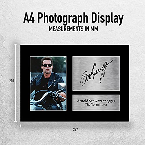 HWC Trading Een Schwarzenegger Signed Autograph Photo Print A4 Terminator Play On Print Afbeelding - Afbeelding 3