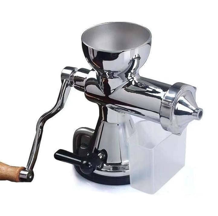 Exprimidor manual de prensa en frío con base de succión y abrazadera para una extracción eficiente de verduras y raíces