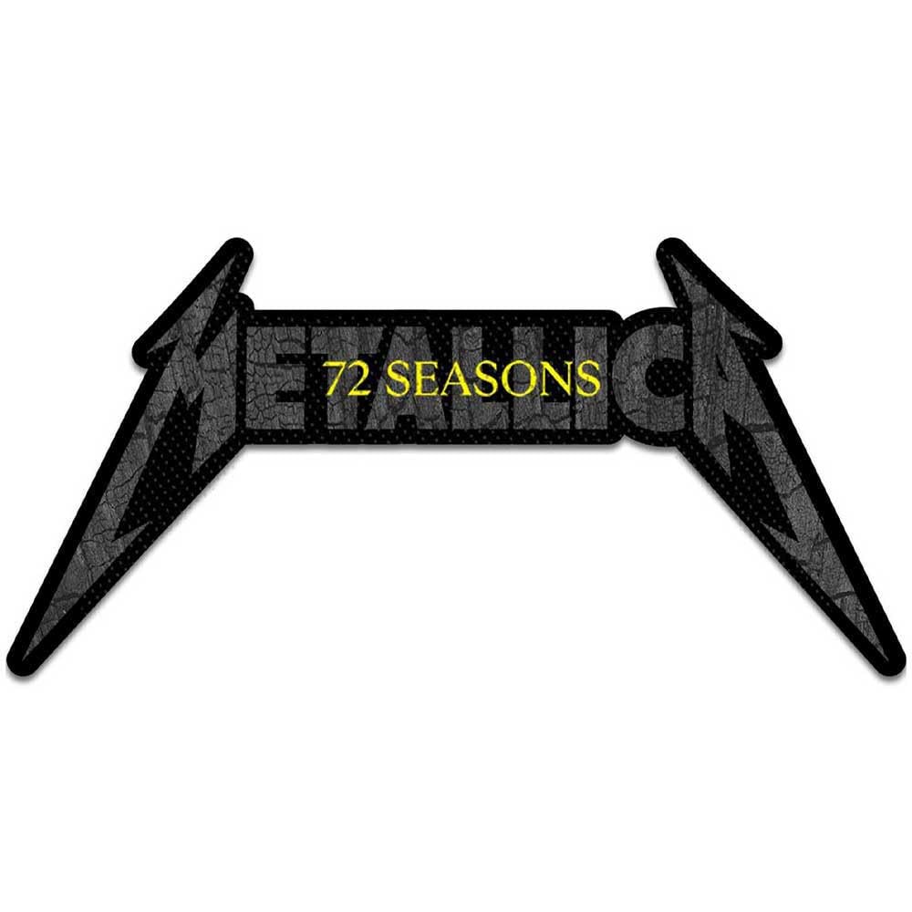 Metallica Woven Patches 72 Seasons Charred Logo Cut Out Official Black One Size