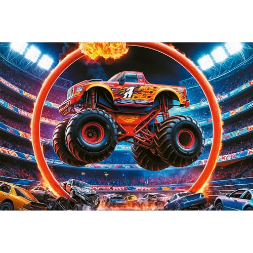 Trefl Monster Truck - Rompecabezas de 60 piezas, 4+ años miniatura 2
