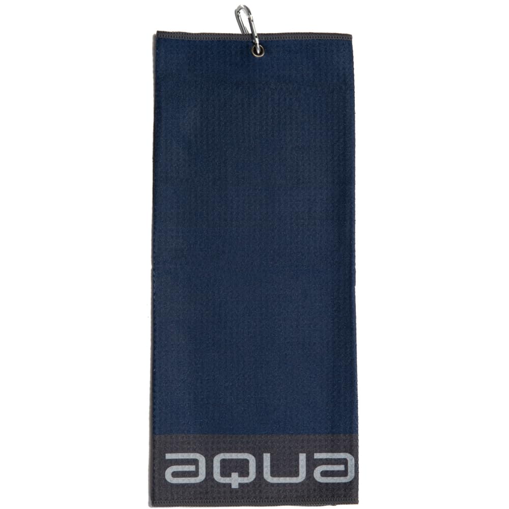 BIG MAX AQUA TOUR TRI FOLD TOWEL - NAVY / CHARCOAL